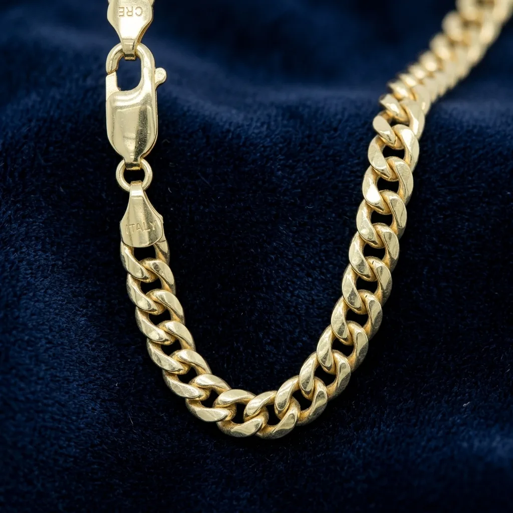 Cuban Link 5.3mm Chain Yellow Gold