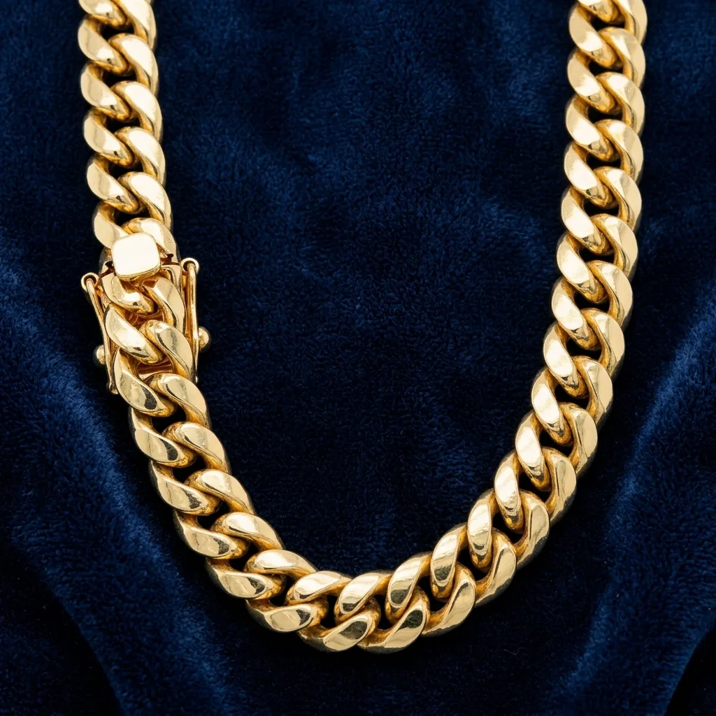 Cuban Link 5.3mm Chain Yellow Gold 2